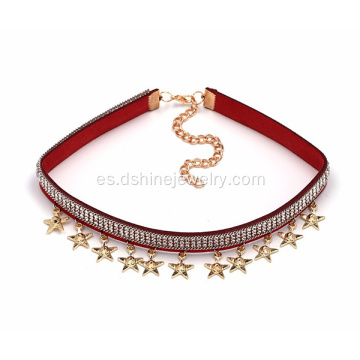 Pack 2 abrigo gargantilla collar Collar babero estrellas terciopelo